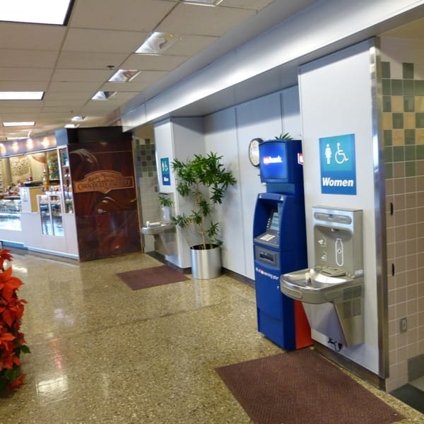 water bottle station